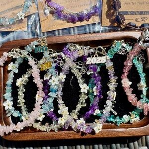 Multi-Color Gemstone Bracelet Set